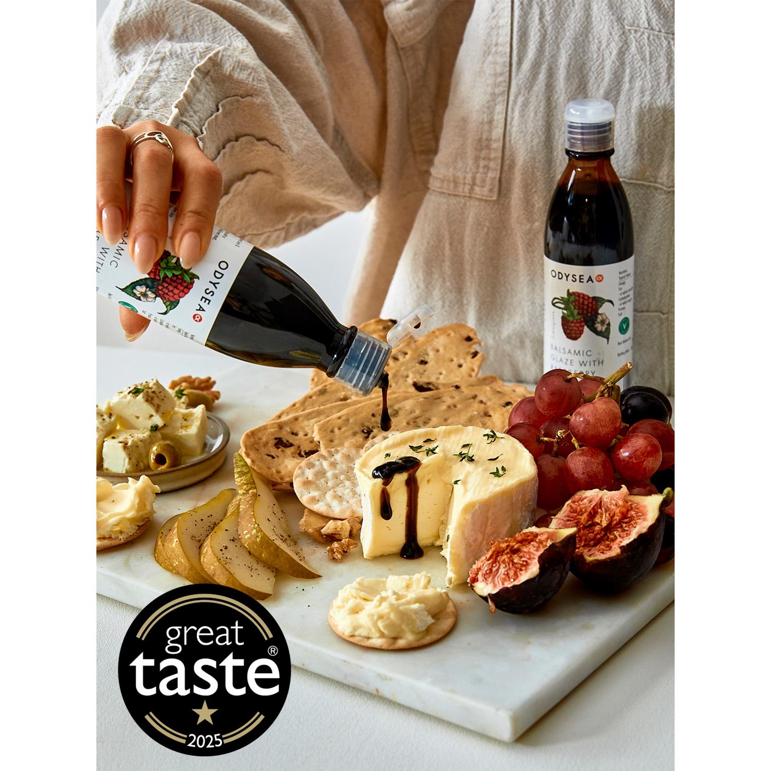 Odysea Raspberry Balsamic Glaze 250ml, imported from the UK