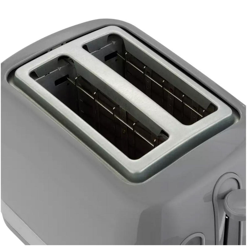 Cookworks Illuminated 2 Slice Toaster Grey Plastic - British product