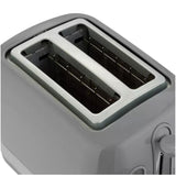 Cookworks Illuminated 2 Slice Toaster Grey Plastic - British product