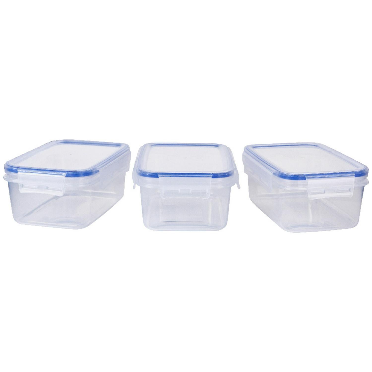 Sainsbury's Klip Lock storage containers 900ml 3 pack (British brand)