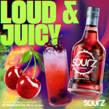 Sourz cherry liqueur in a 70cl bottle (British brand)