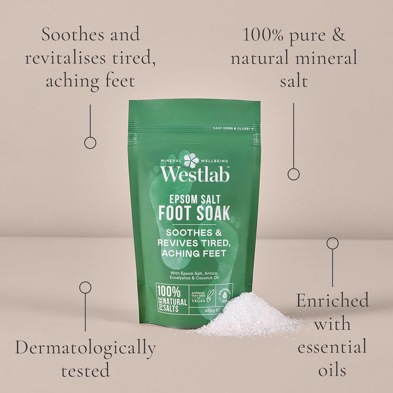 Epsom Salt Foot Soak with Arnica and Eucalyptus 450g