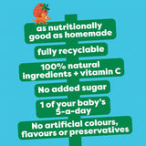 Heinz Strawberry Banana Raspberry Apple Baby Food Puree 100g, UK version