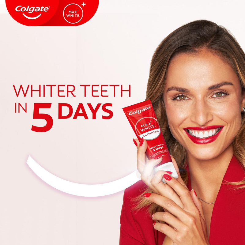 Colgate Max White Clinical teeth whitening toothpaste 75ml - British product