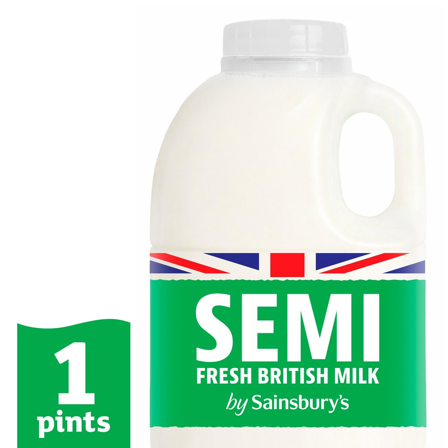 Sainsbury's British Semi Skimmed Milk 568ml (British brand)