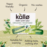 Kallo very low salt vegetable stock cubes 6x10g - British product