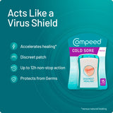 Compeed cold sore invisible patches medium x15 (British brand)