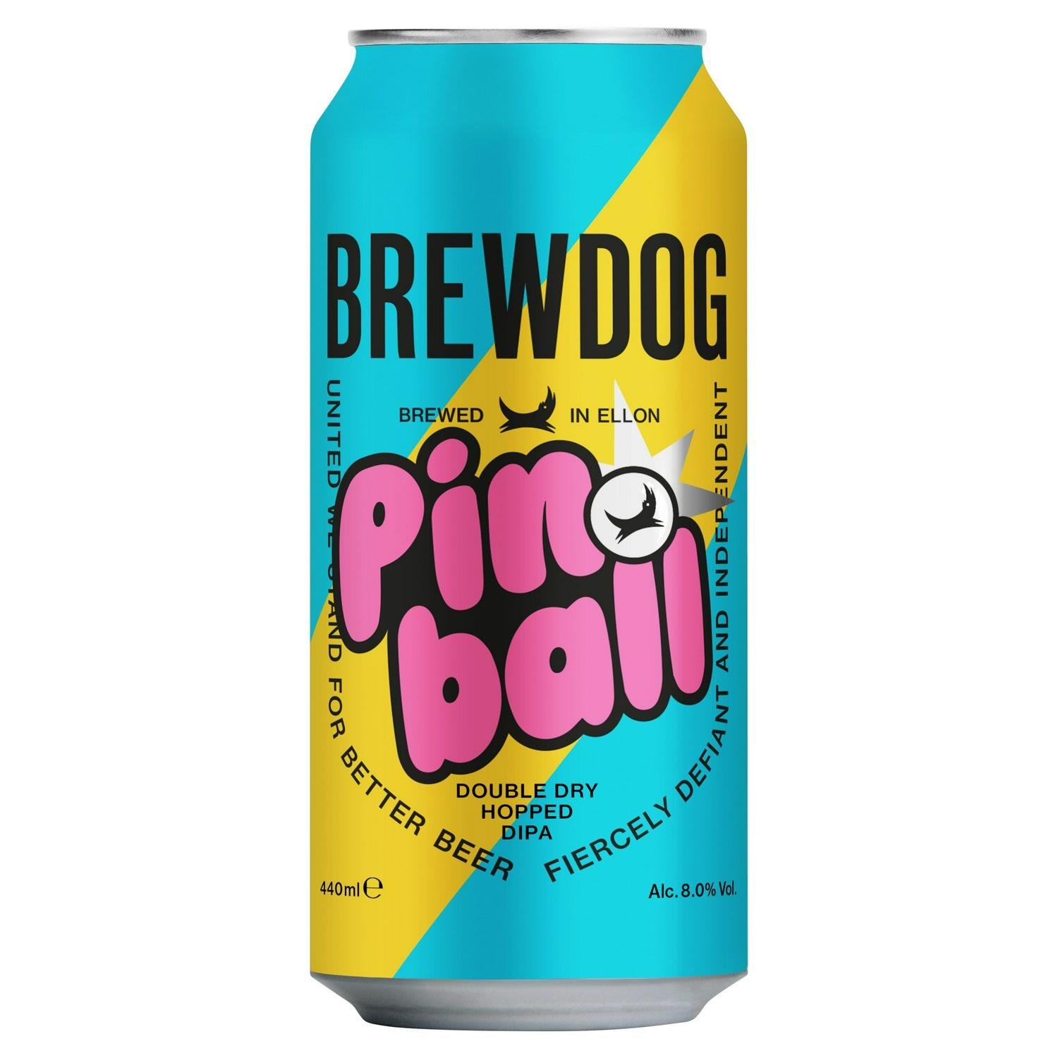BrewDog Pin Ball DIPA beer 440ml, imported from the UK