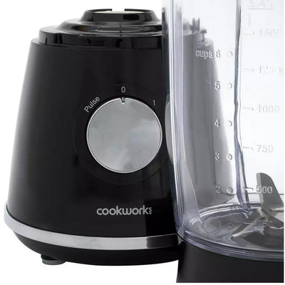 Sainsburys Cookworks Svart Mugge Blender 1,5 L Kjøkkenmaskin - Kjøp online hos McGrocer