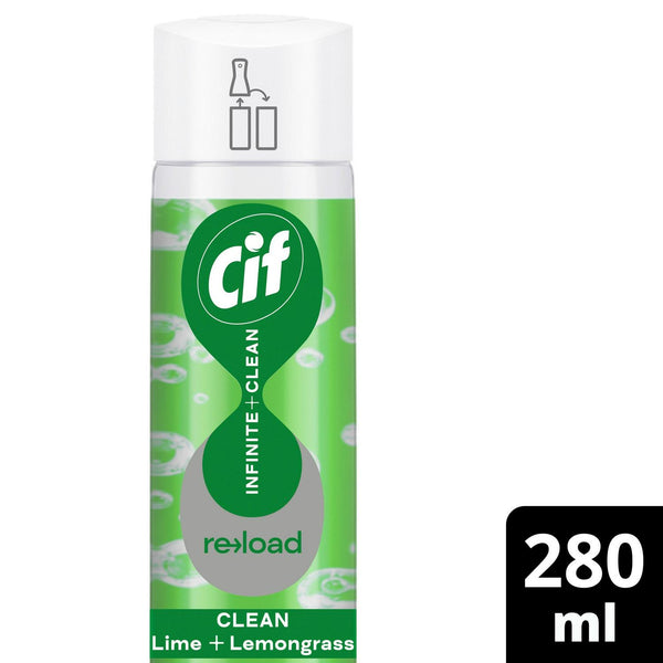 Cif Infinite Clean All in One Cleaner Reload Lime & Lemongrass 280ml