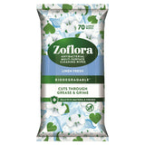 Zoflora Antibacterial Large Multi Surface Cleaning Wipes Linen Fresh x70