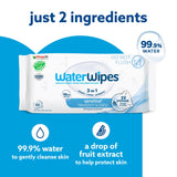 WaterWipes Sensitive Biodegradable Newborn Baby Wipes x60