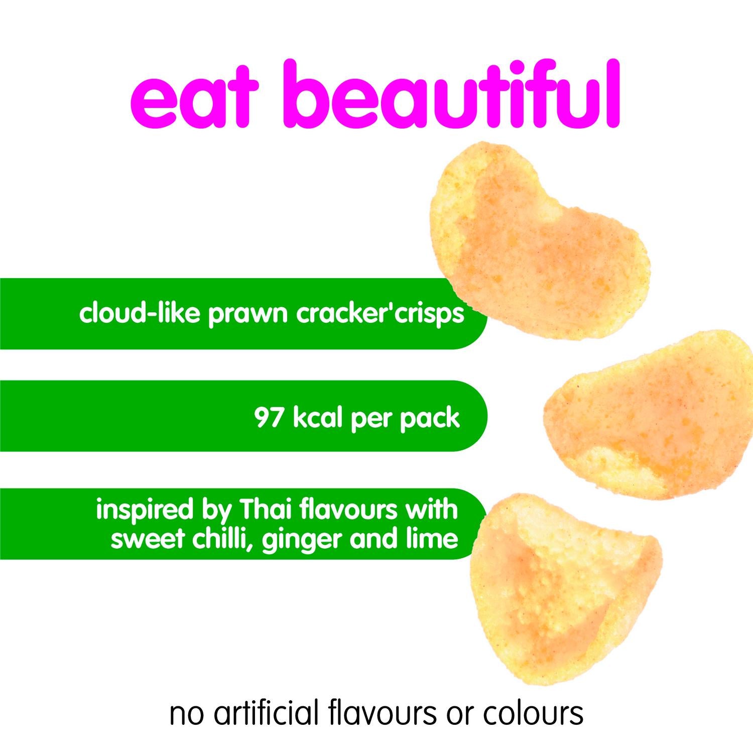 Itsu Thai Sweet Chilli Prawn Cracker Crisps 19g, UK version