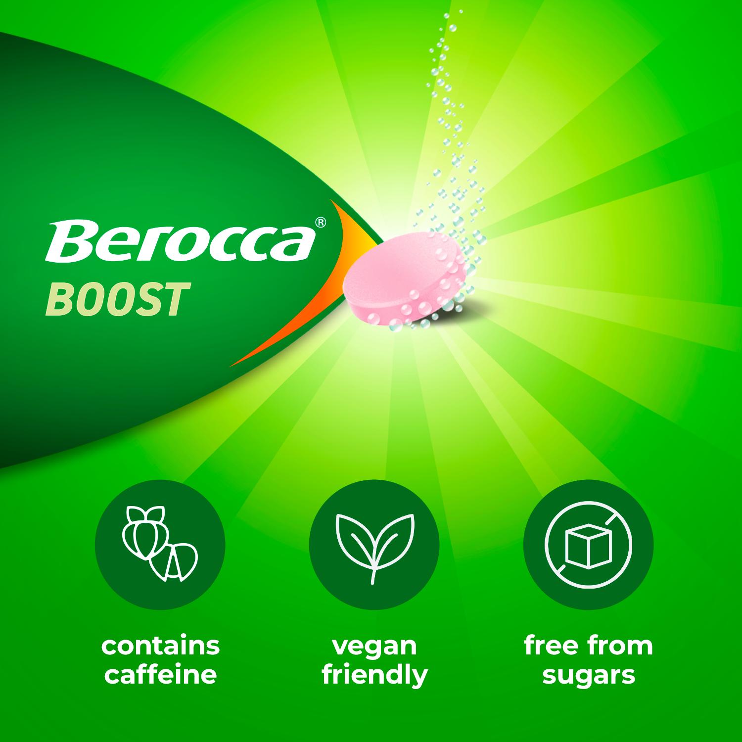 Berocca Boost energy vitamin tablets 20 count - British product