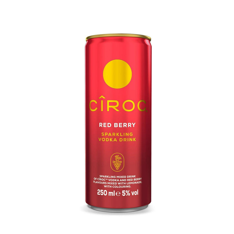 Red Berry Flavored Sparkling Vodka and Lemonade Drink 250ml Can