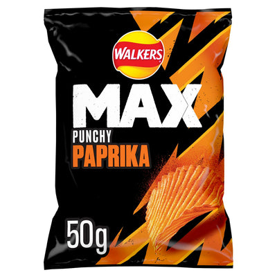 Sainsburys Punchy Paprika Flavour Ridged Potato Crisps 50g Grab Bag- Buy online at McGrocer