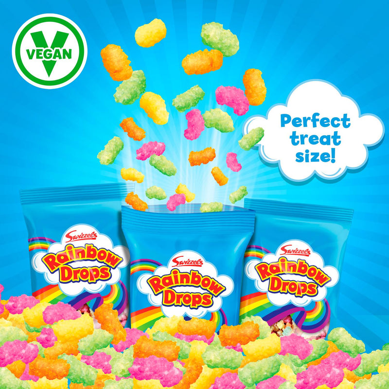 Swizzels Rainbow Drops mixed sweets multipack 96g x3 (British brand)