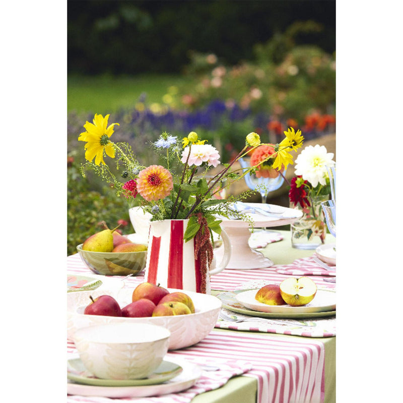 Habitat x Sanderson & National Trust handpainted large stripe berry jug 1350ml, UK version