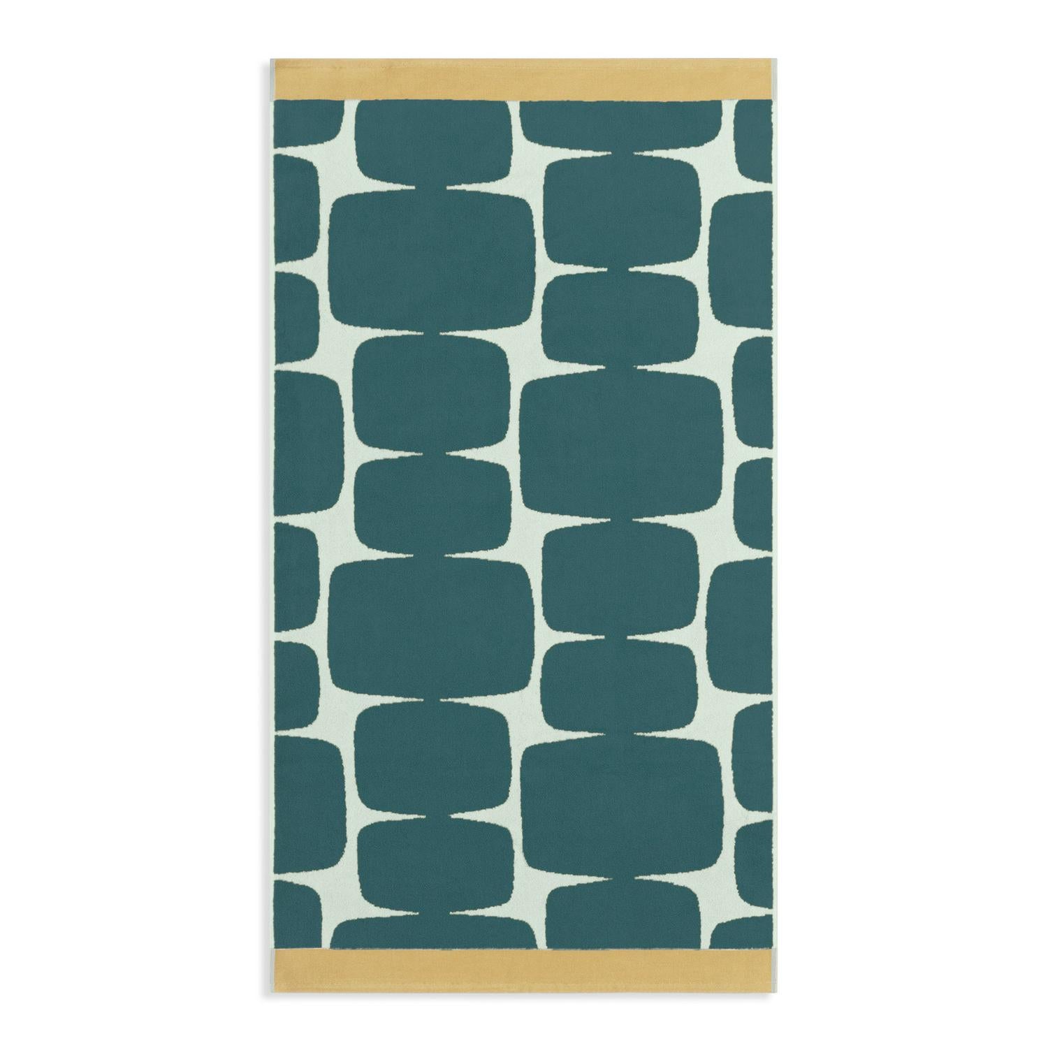 Habitat x Scion Lohko teal cotton towel - British product