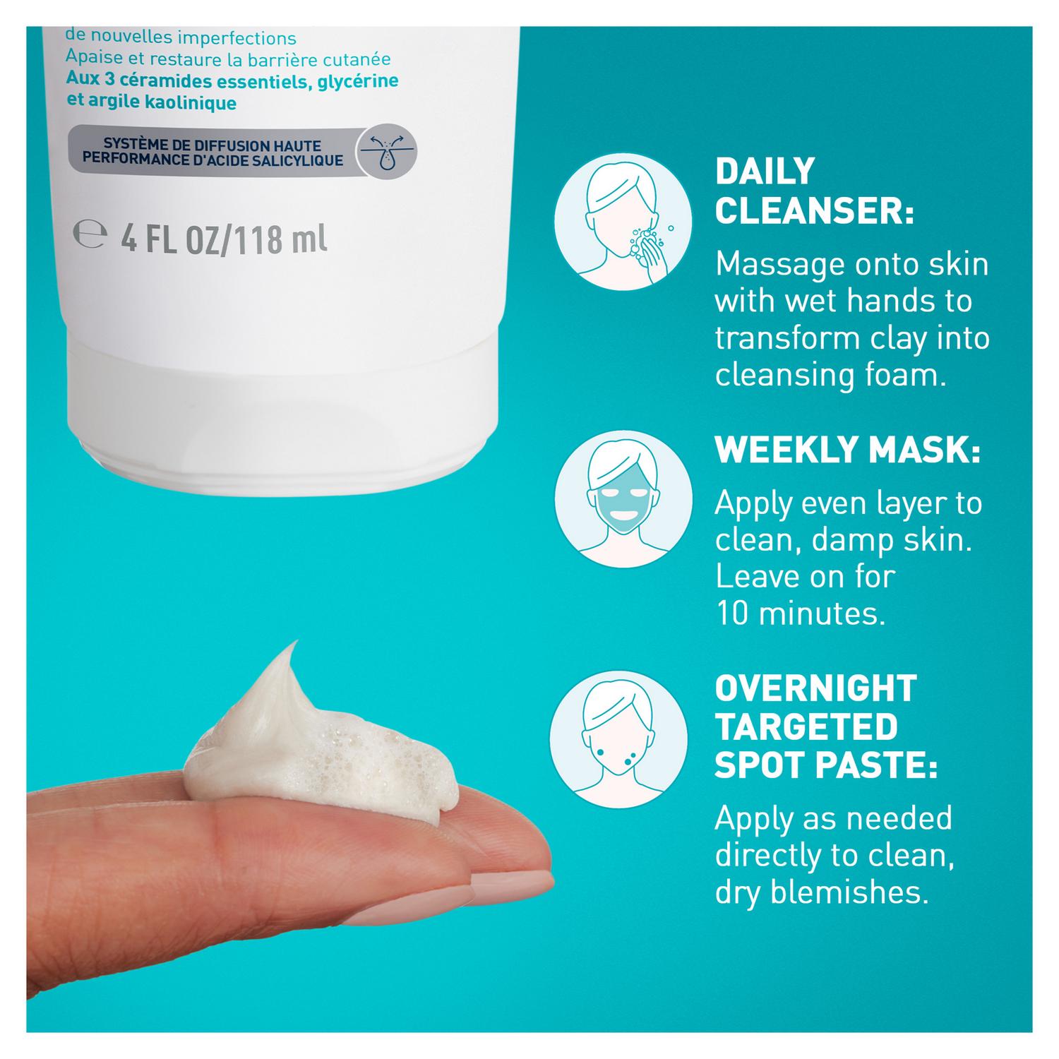 CeraVe clay foam cleanser 118ml - British product