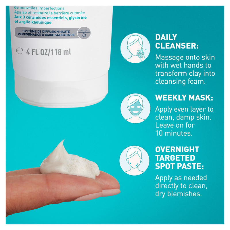 CeraVe clay foam cleanser 118ml - British product