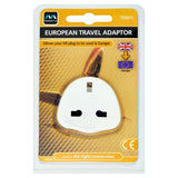Masterplug UK to Euro travel adaptor (British brand)