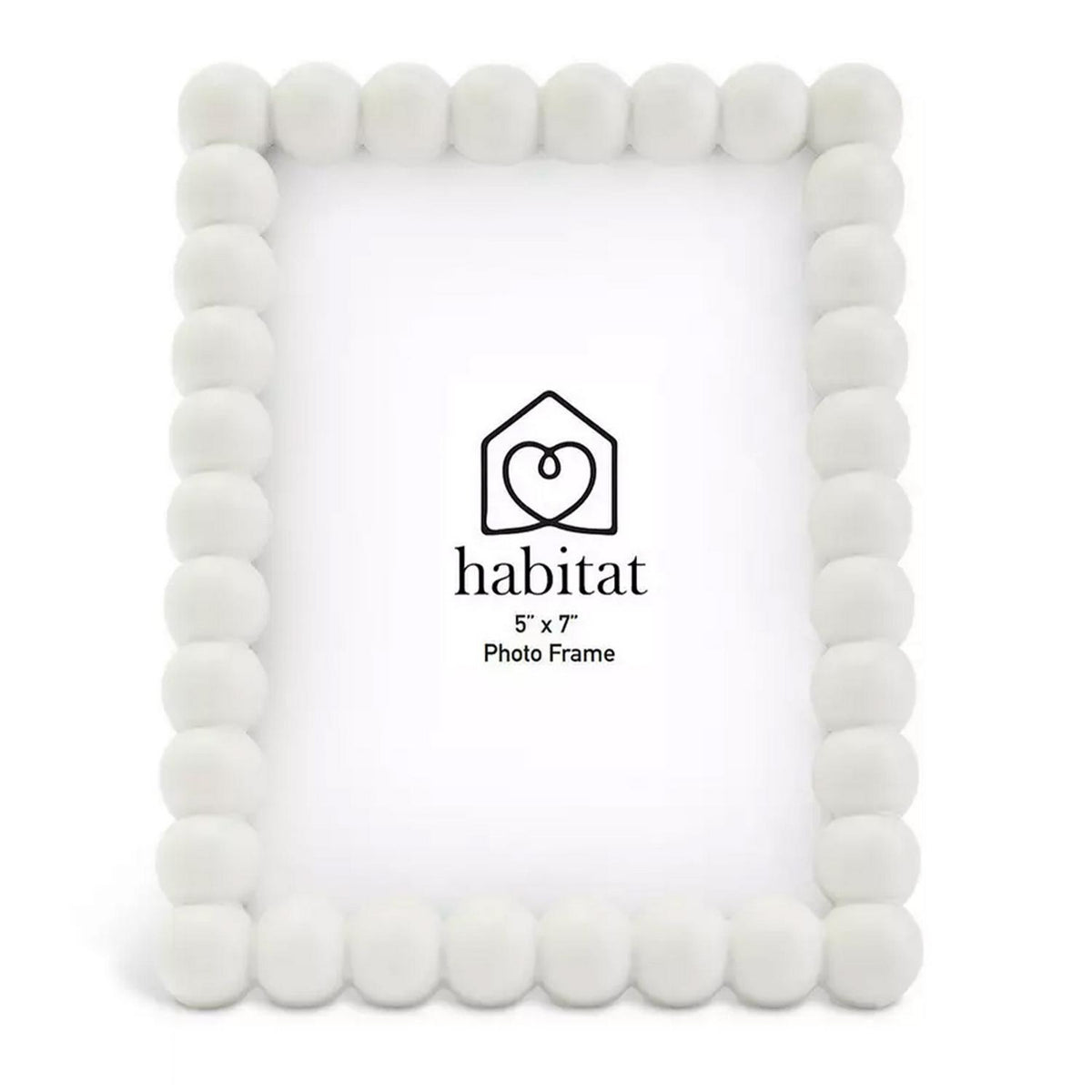 Habitat bobble picture frame white 5x7 inch, UK version