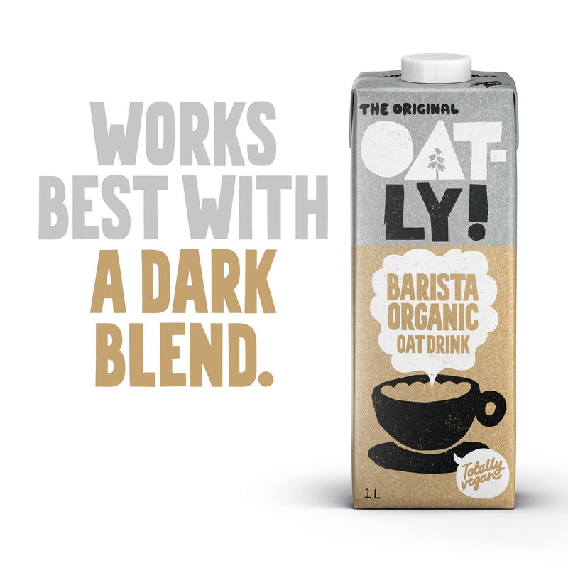 Oatly Barista Oat Drink 1L, imported from the UK