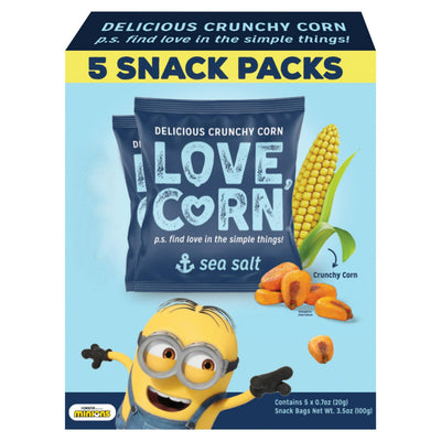 Sainsburys LOVE CORN وجبات خفيفة الذرة المقرمشة المملحة 5 × 20 جرام - اشترِ عبر الإنترنت من McGrocer