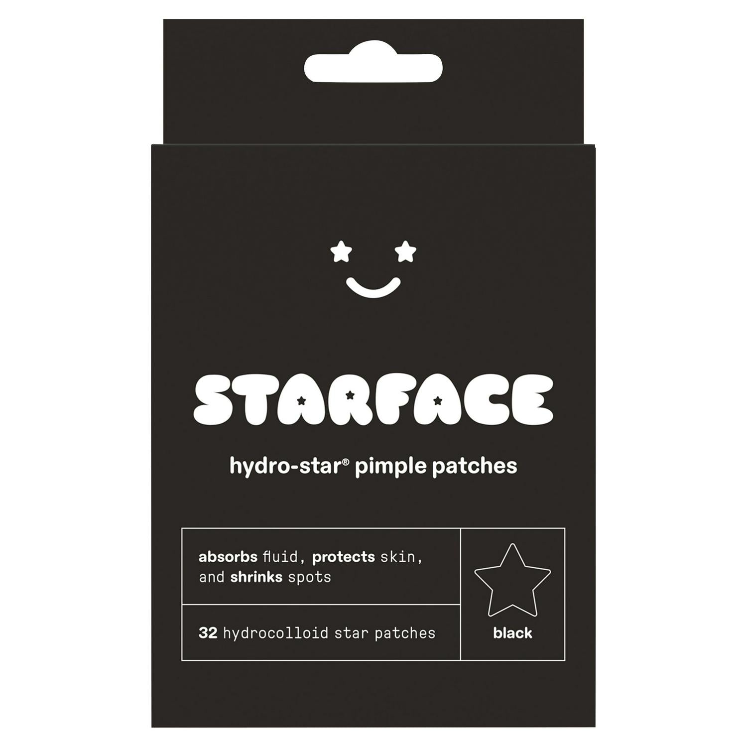 Starface Hydro Star Pimple Patches Black x32 (British brand)