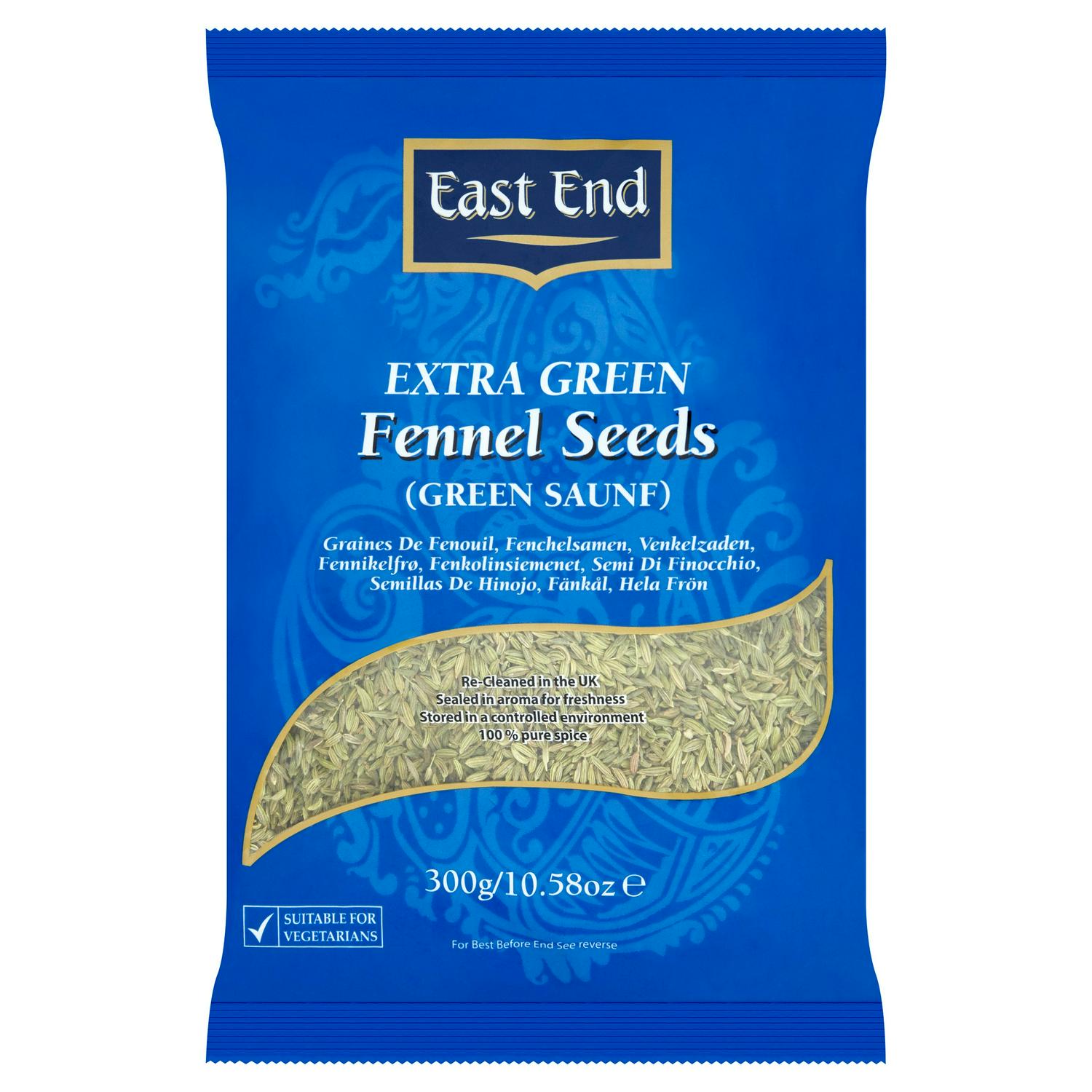 East End Fennel Seeds Extra Green 300g - British product