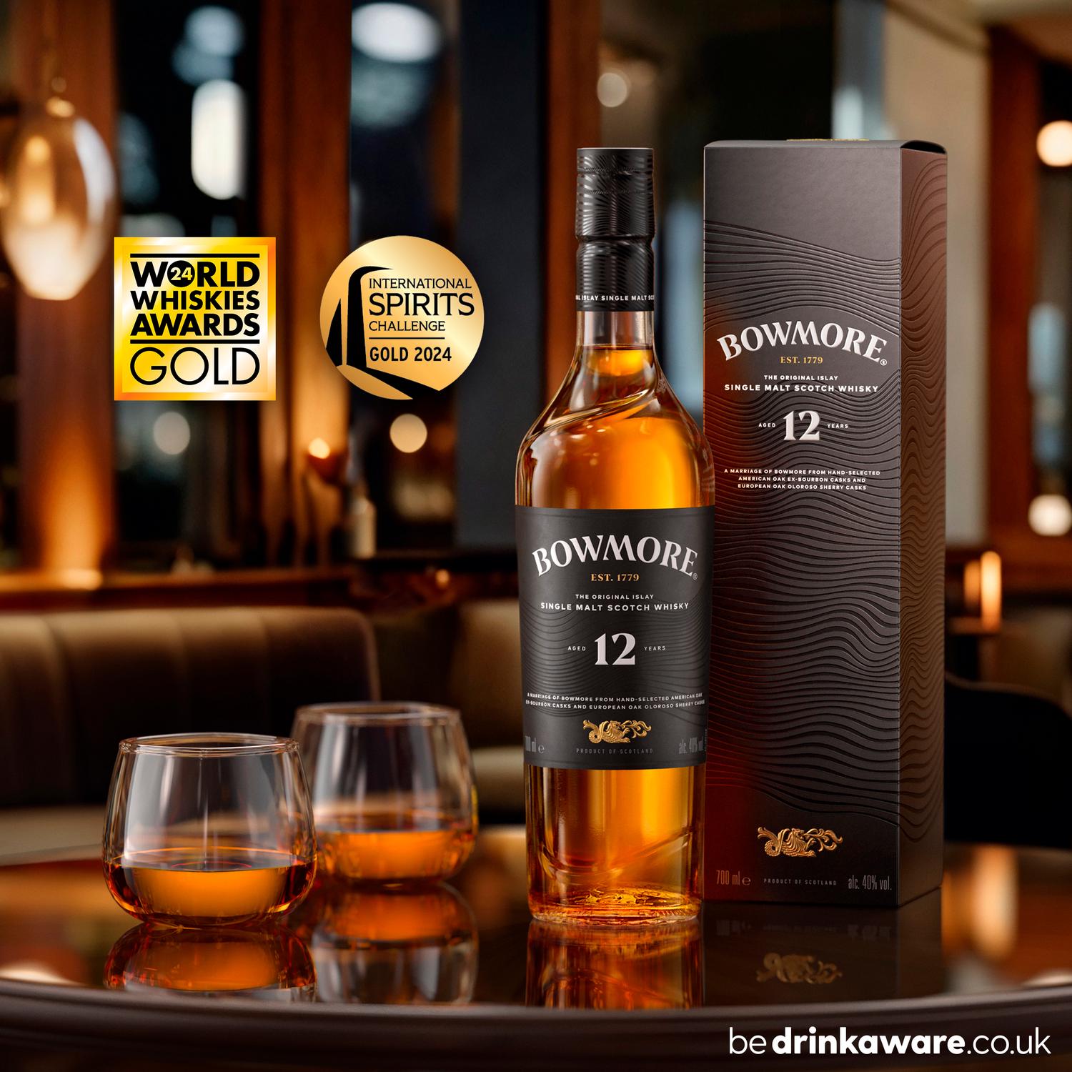 Bowmore 12 Year Old Single Malt Scotch Whisky 70cl - British product
