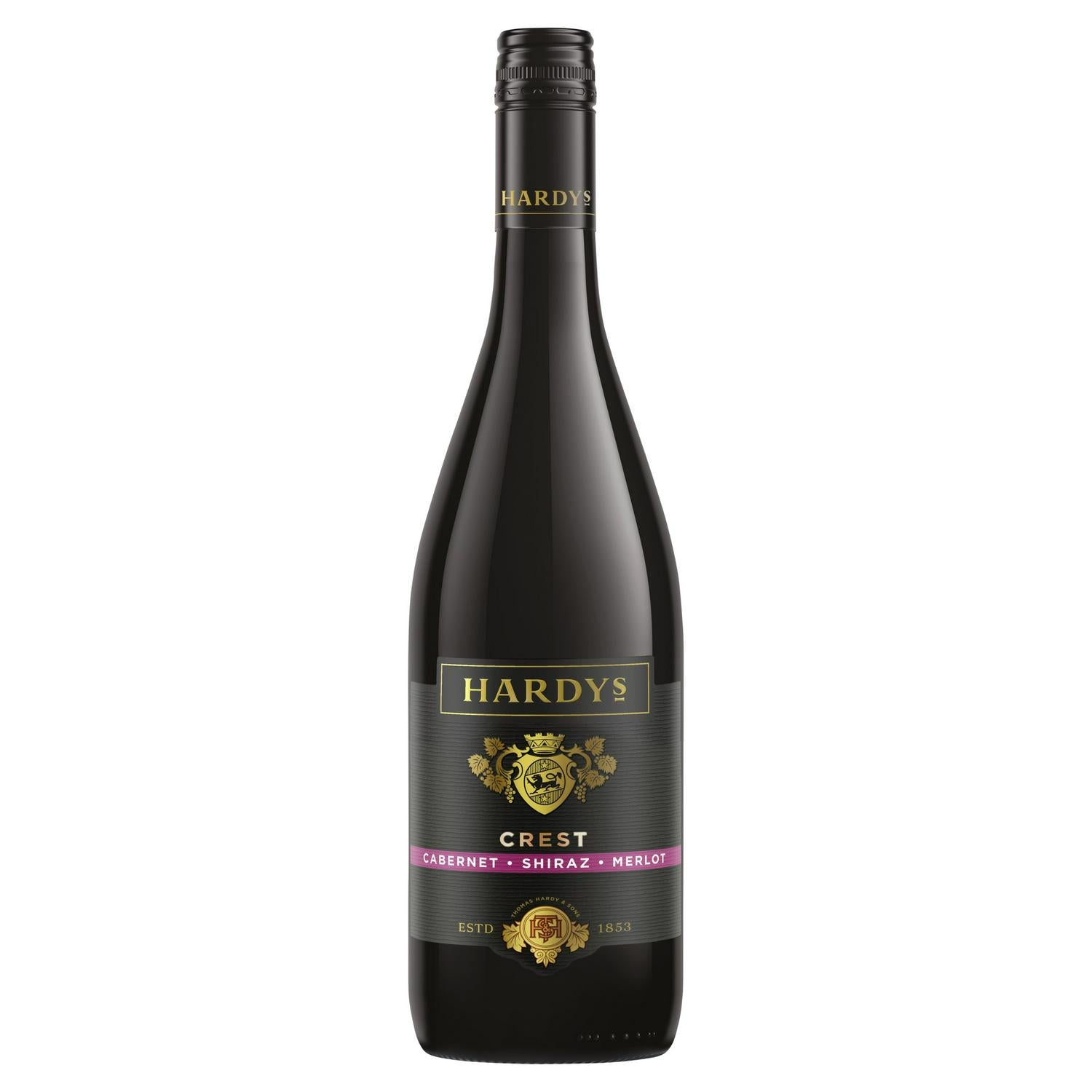 Hardys Crest Cabernet Shiraz Merlot Red Wine 75cl, UK version
