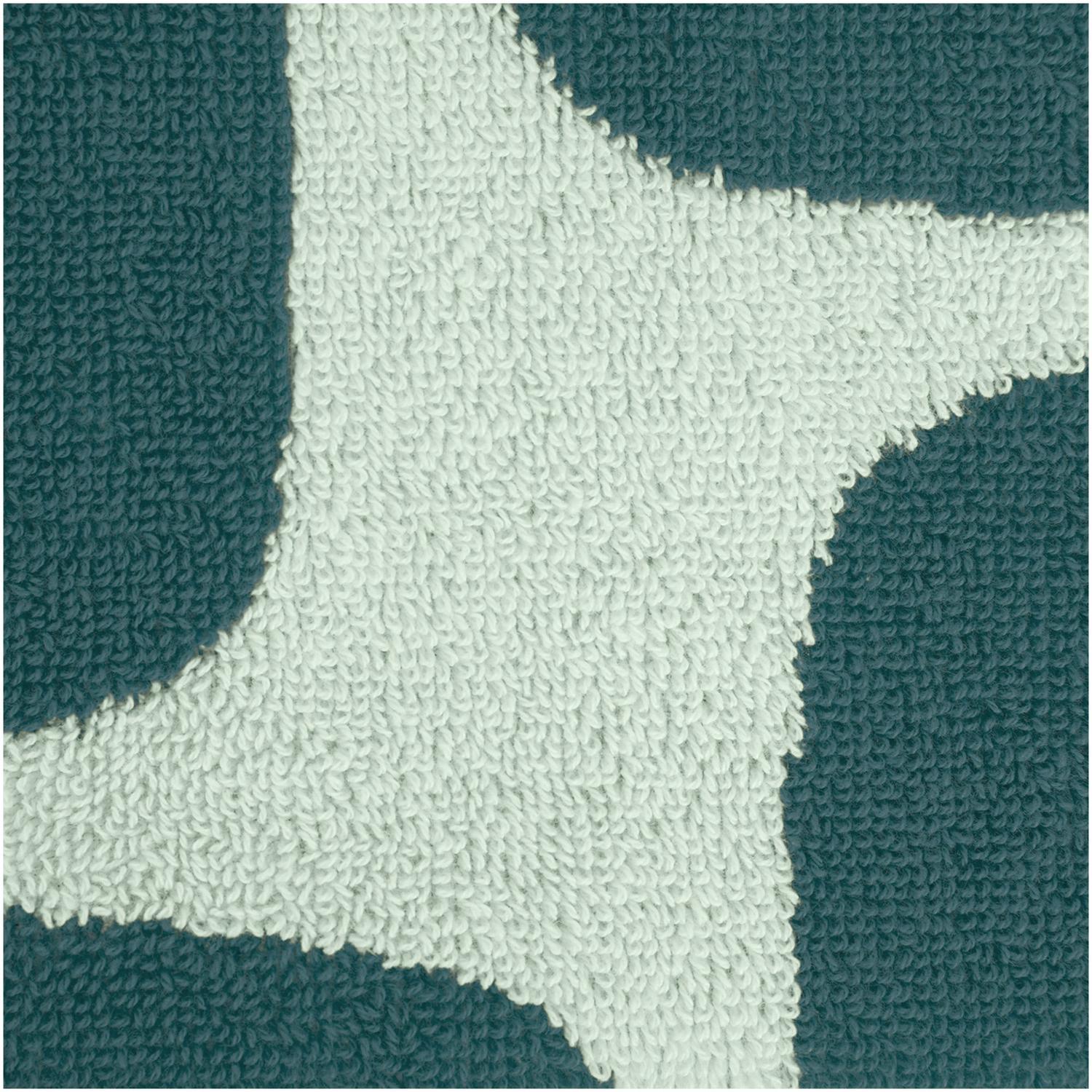 Habitat x Scion Lohko teal cotton towel - British product