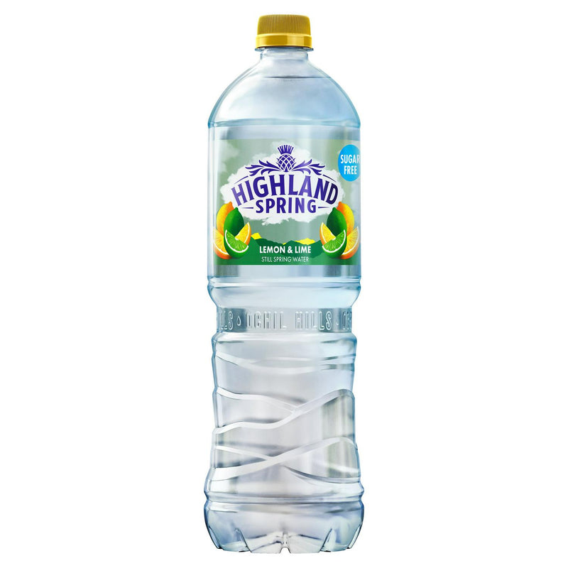Highland Spring lemon lime still water 1.25L, UK version