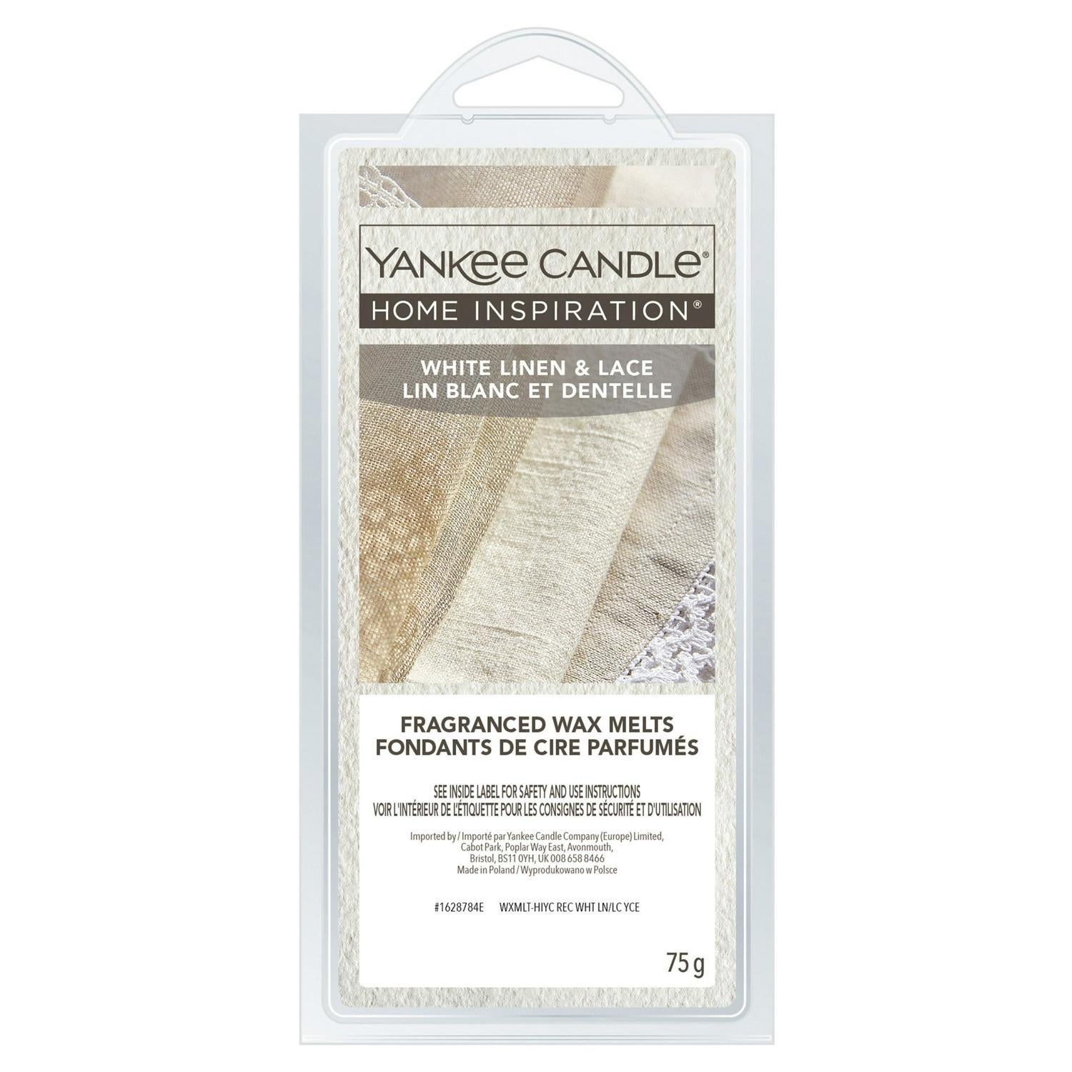 Yankee Candle wax melts White Linen And Lace, UK version