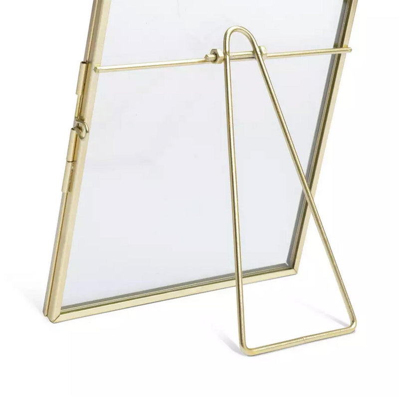 Habitat Skinny Metal Easel Picture Frame Gold 18x13cm, UK version