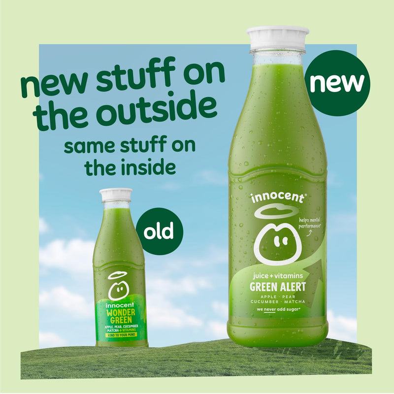 Innocent Green Alert apple & pear juice 750ml (British brand)