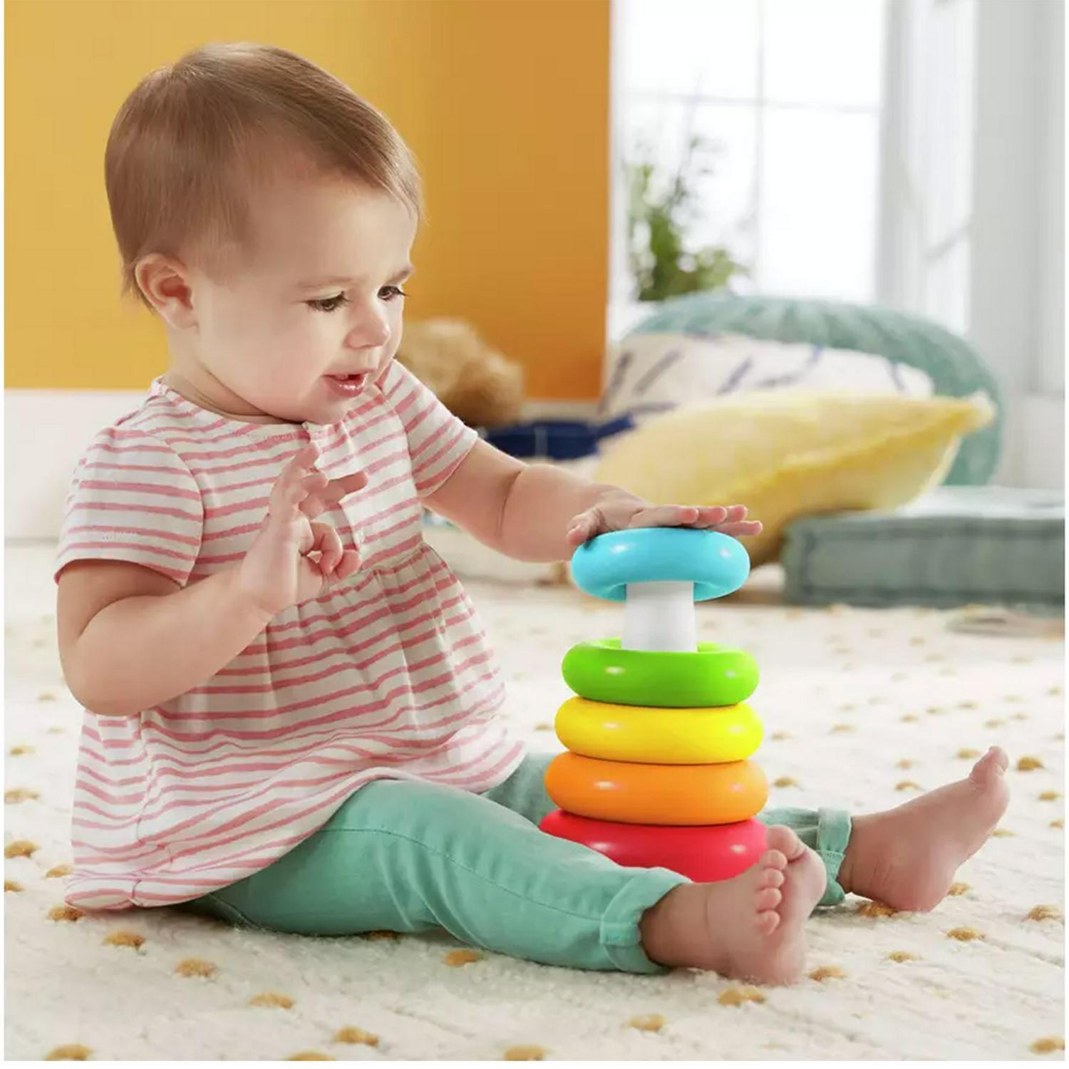 Fisher-Price Rock-a-Stack Rings Baby Stacking Toy - British product