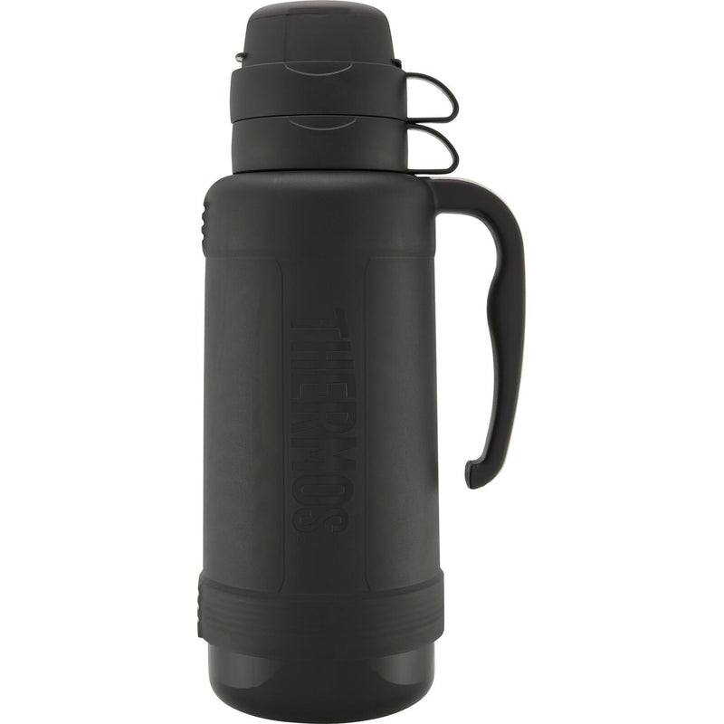 Thermos Eclipse Black Glass Lined Vacuum Flask 1.8 Litre (British brand)