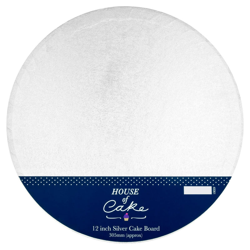 House of Cake rundt sølvfarget kakebrett 12 cm, britisk versjon