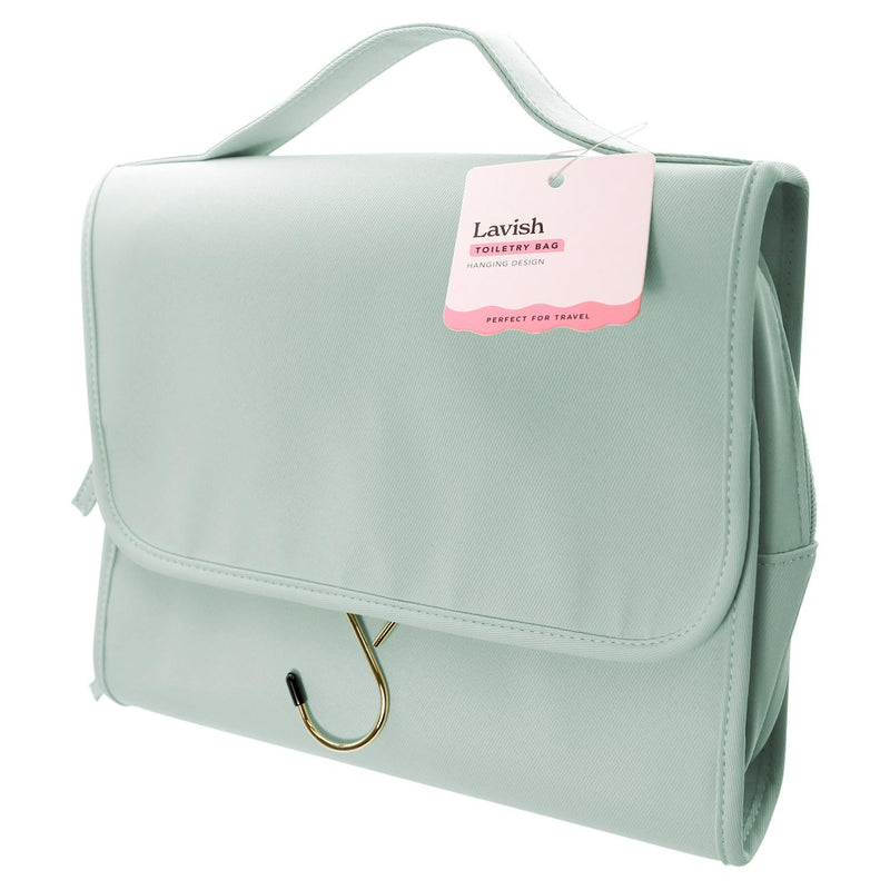 Lavish Toiletry Bag with hanging design feature for travel, UK version