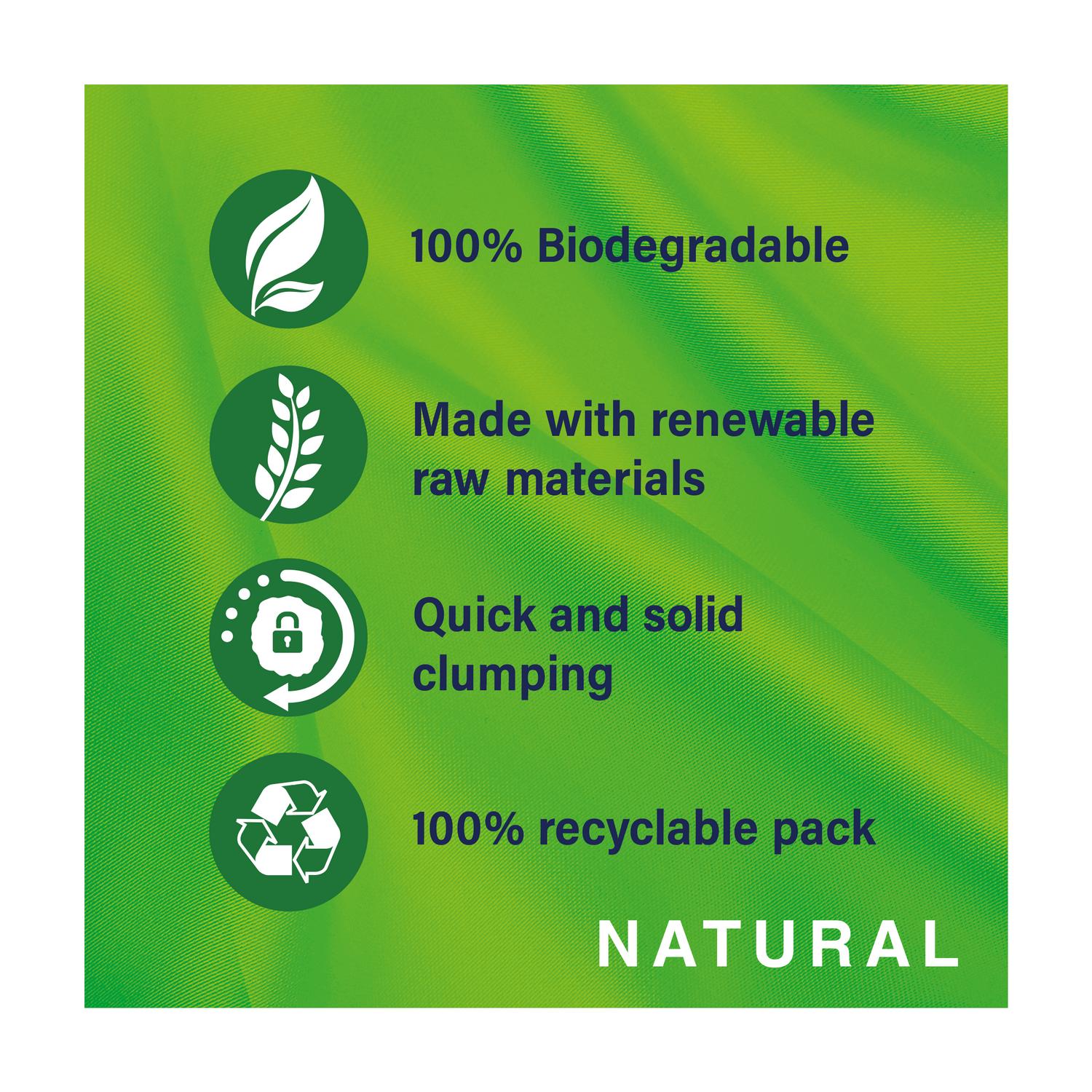 Catsan Natural Clumping Cat Litter 8L - British product