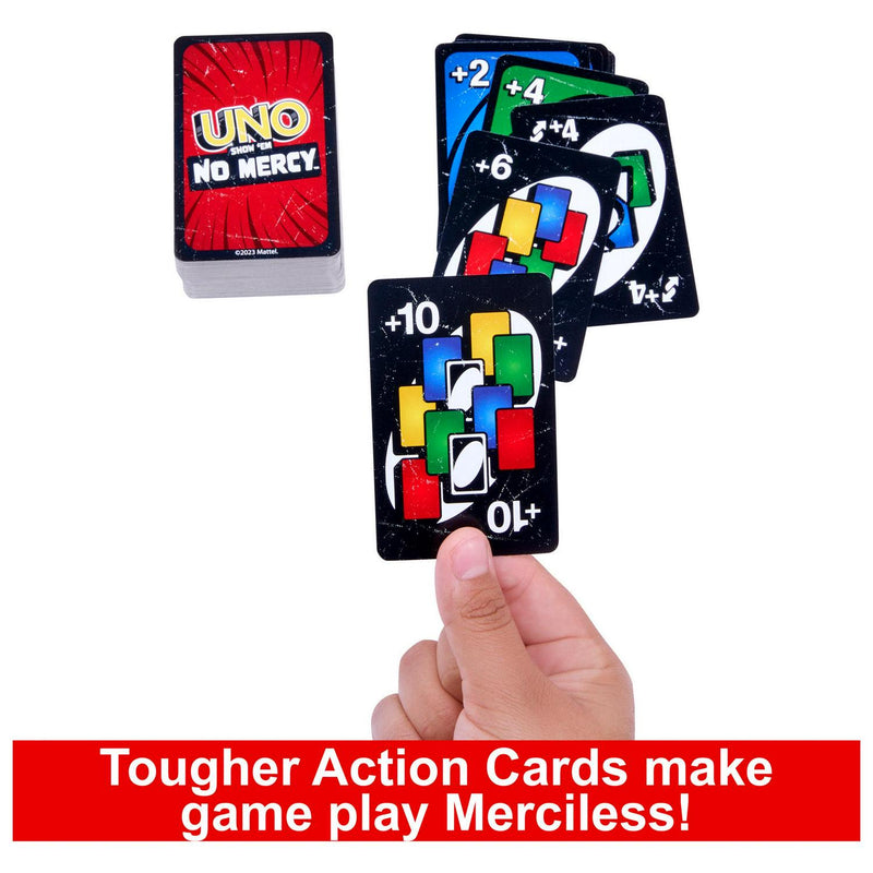 Uno Show Em Mercy card game box packaging (British brand)