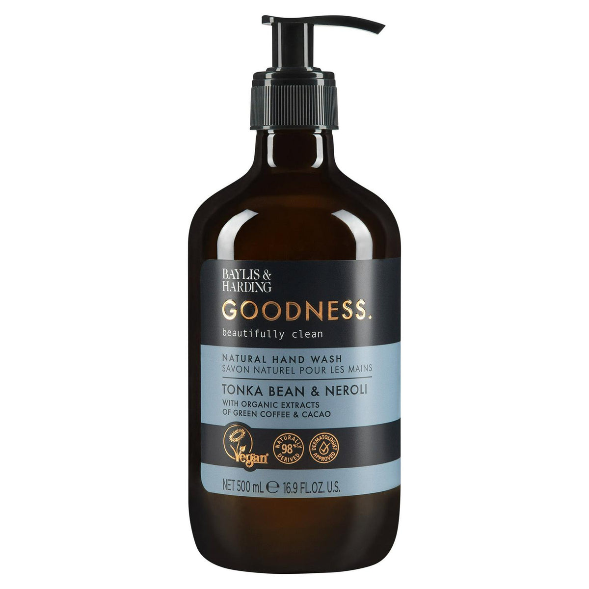 Natural Hand Wash with Tonka Bean and Neroli Fragrance 500ml