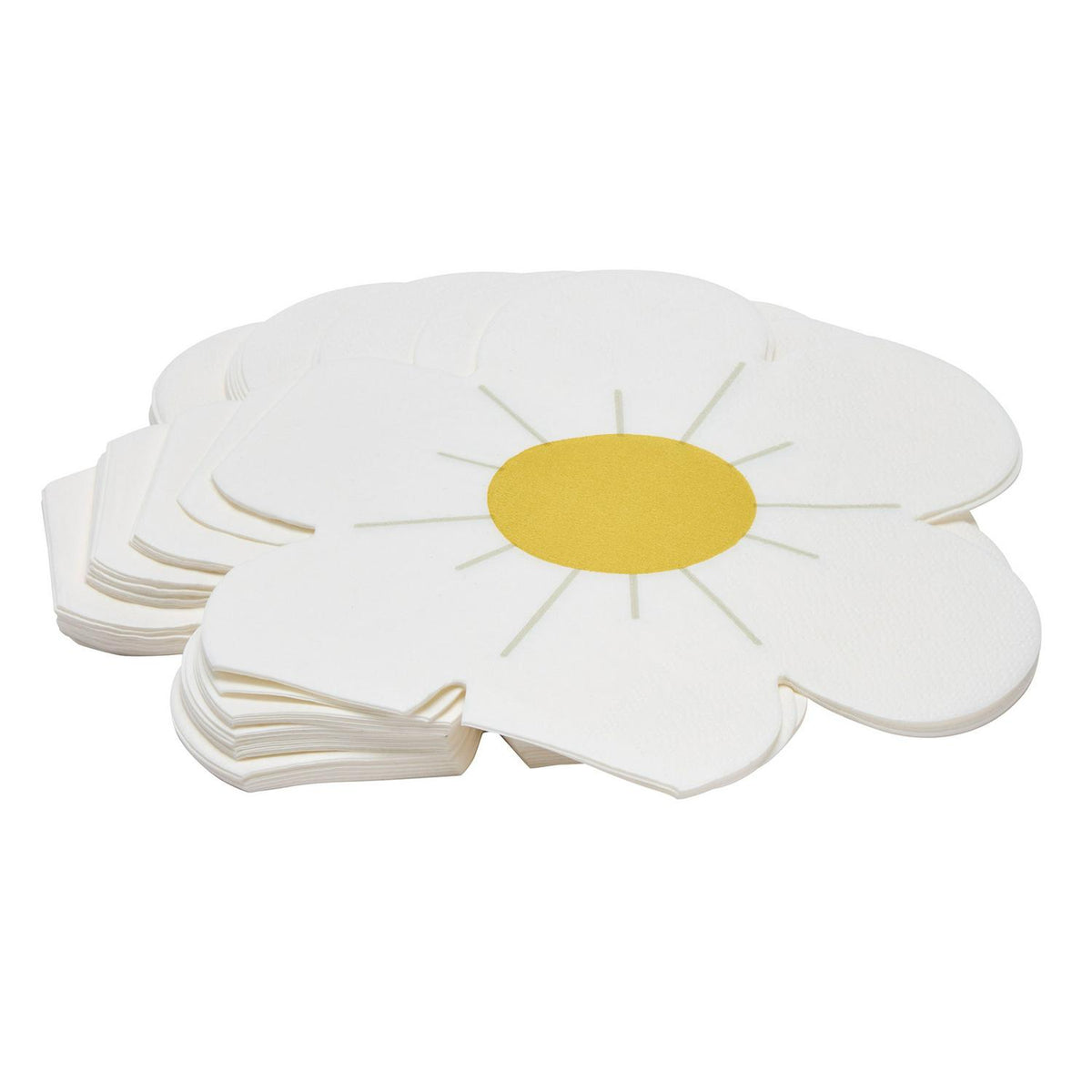 3-Ply Daisy Flower Paper Napkins Pack of 20, 33cm x 33cm