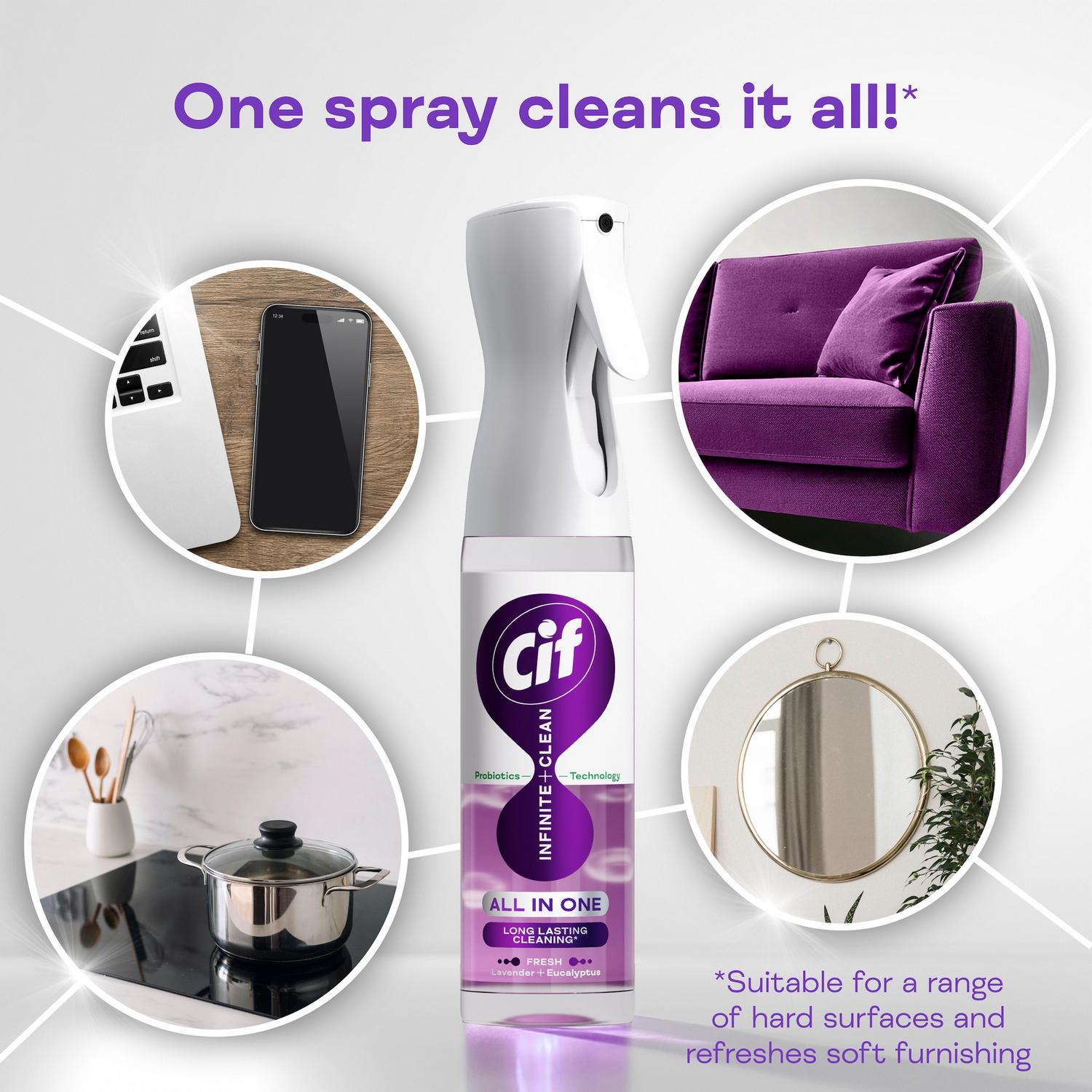 Cif all-in-one cleaner reload Lavender & Eucalyptus 280ml - British product
