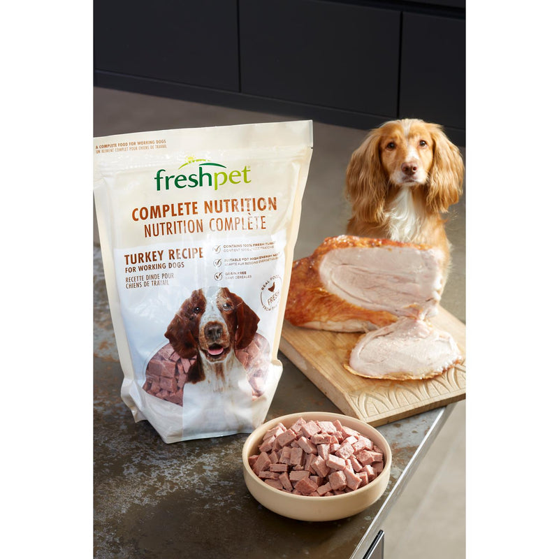 Freshpet complete nutrition turkey recipe working dogs 800g - British product