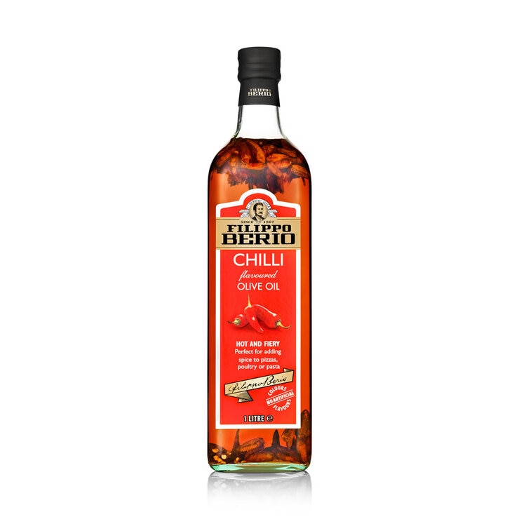 Filippo Berio chilli olive oil 1L, imported from the UK