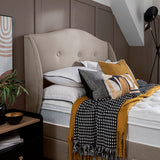 Silentnight Camden fabric headboard Sandstone (British brand)